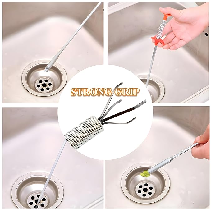 Stainless Steel Hair Catching Drain Cleaner Wire