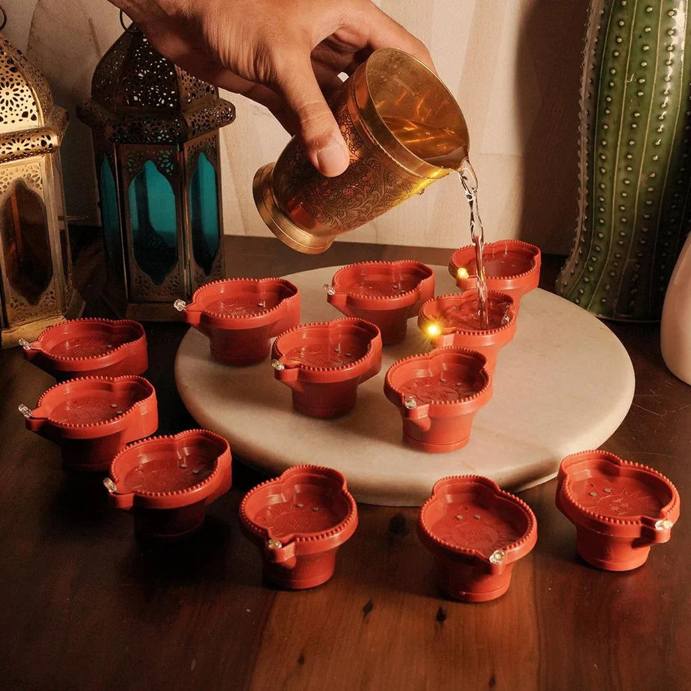 ✨ WISHOVO™ Water Sensor LED Diyas – Just Add Water & Glow!